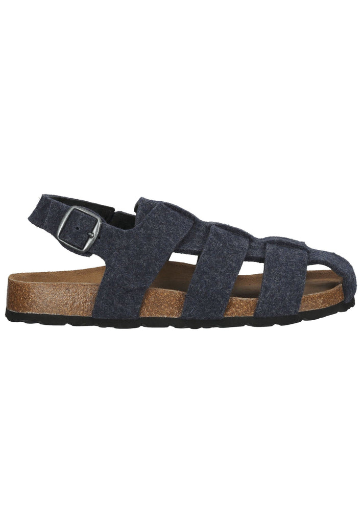 Shepherd Hausschuhe Wolle Navy