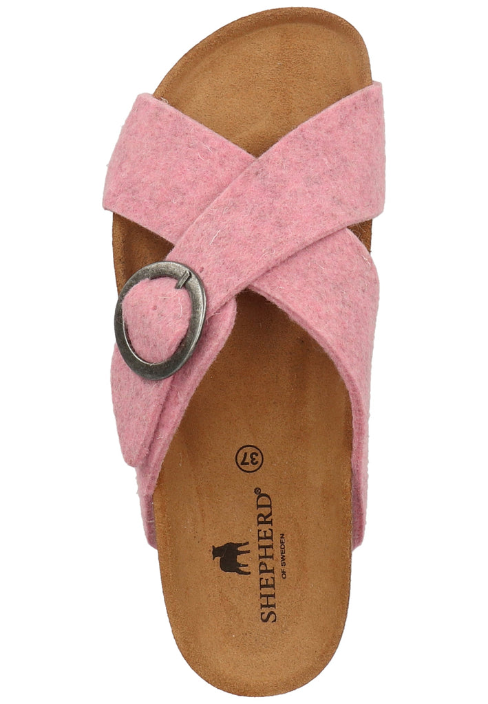 Shepherd Hausschuhe Wolle Pink