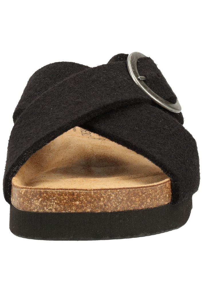 Shepherd Hausschuhe Wolle Schwarz