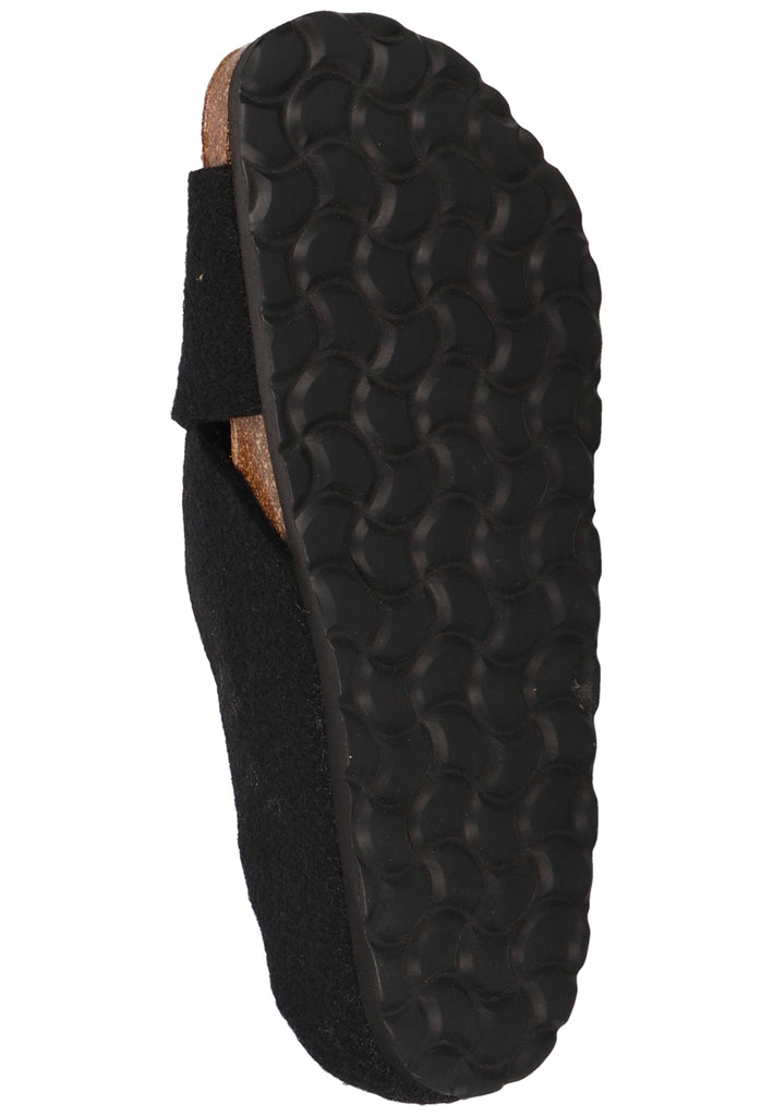 Shepherd Hausschuhe Wolle Schwarz