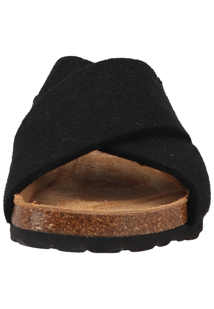 Shepherd Hausschuhe Wolle Schwarz