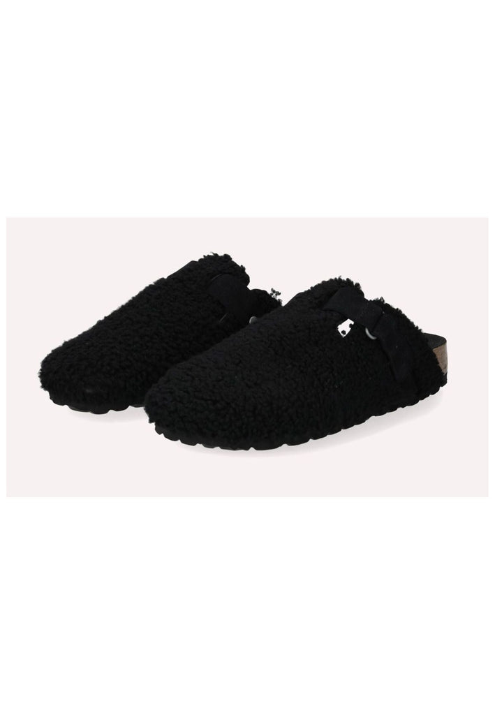 Shepherd Pantoletten Lammfell Schwarz Warmfutter