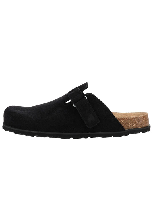 Shepherd Pantoletten Leder Schwarz