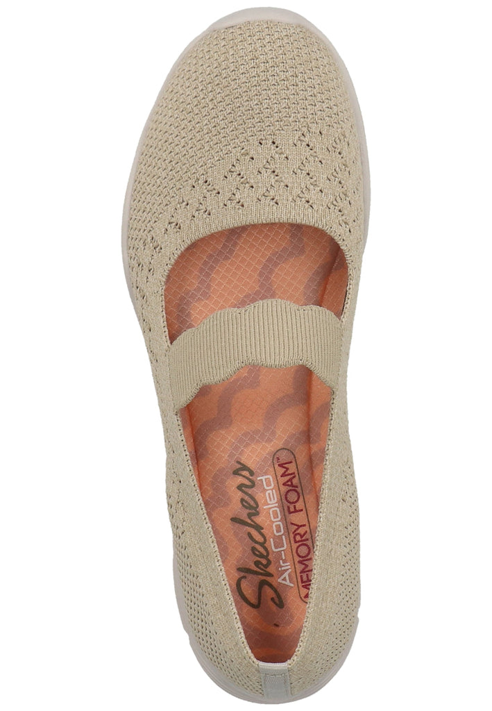 Skechers Ballerinas Textil Beige