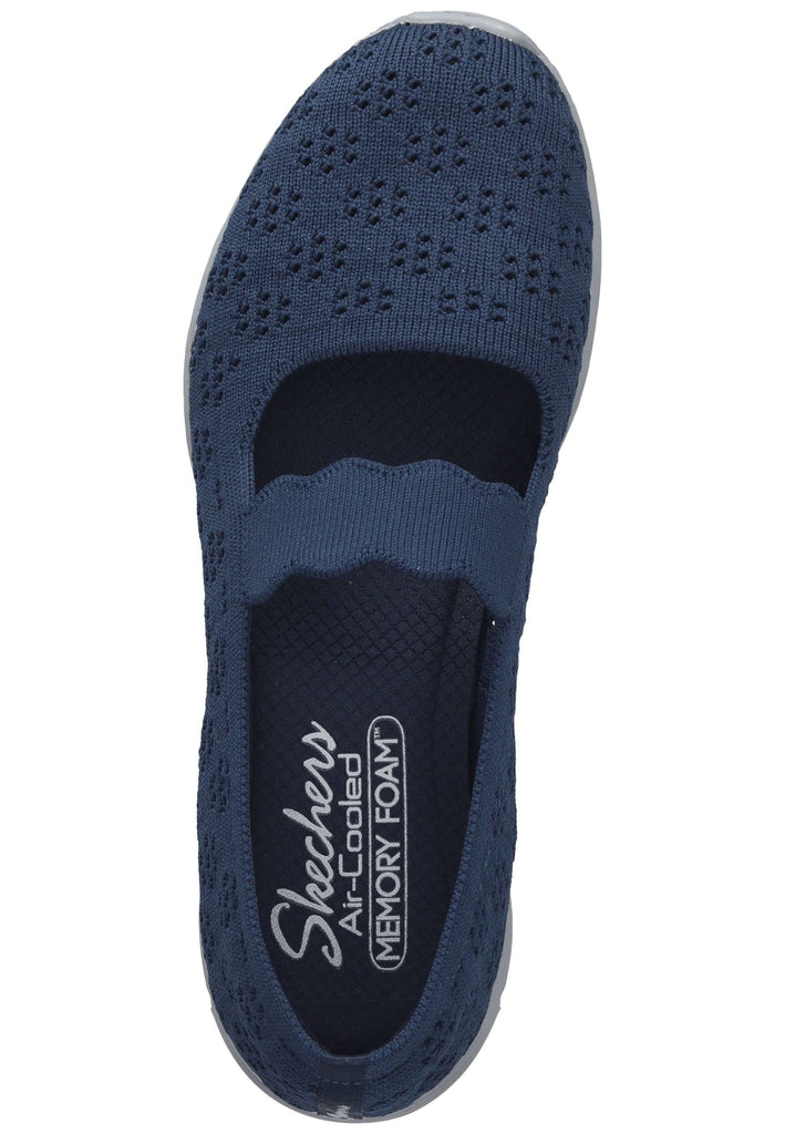 Skechers Ballerinas Textil Blau