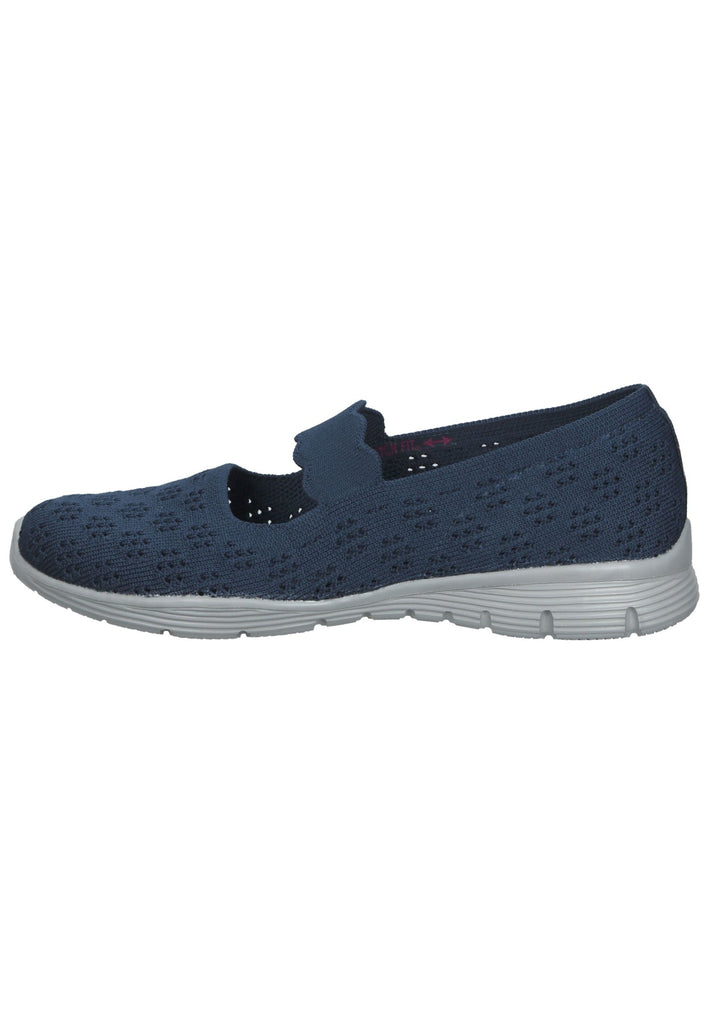 Skechers Ballerinas Textil Blau