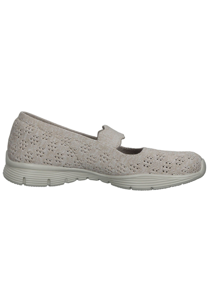 Skechers Ballerinas Textil Grau