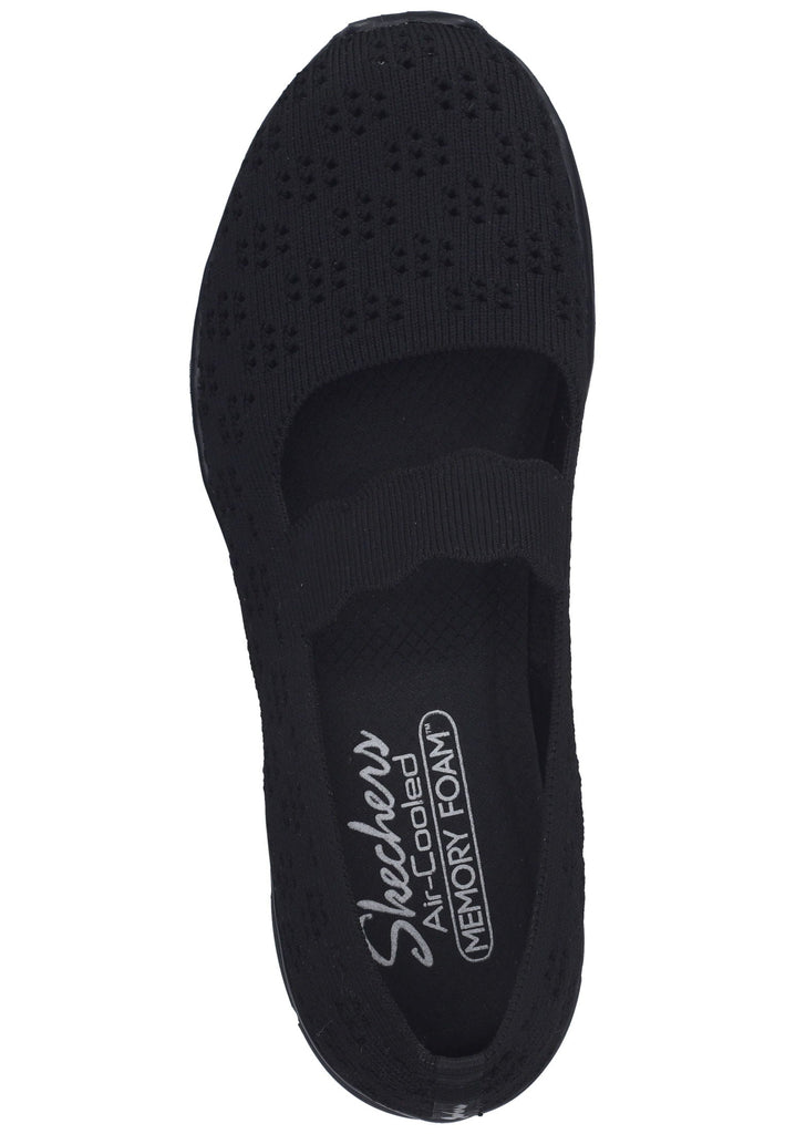 Skechers Ballerinas Textil Schwarz