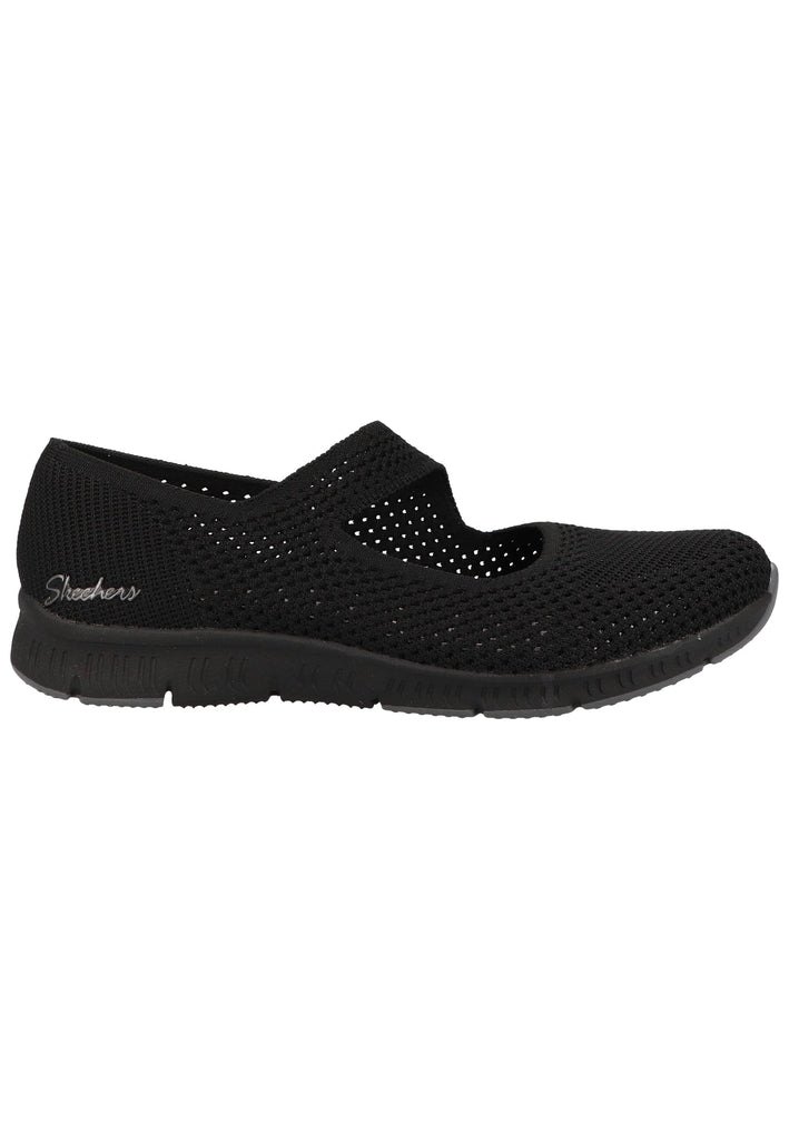 Skechers Ballerinas Textil Schwarz