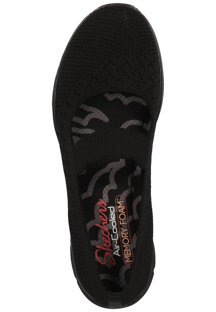 Skechers Ballerinas Textil Schwarz