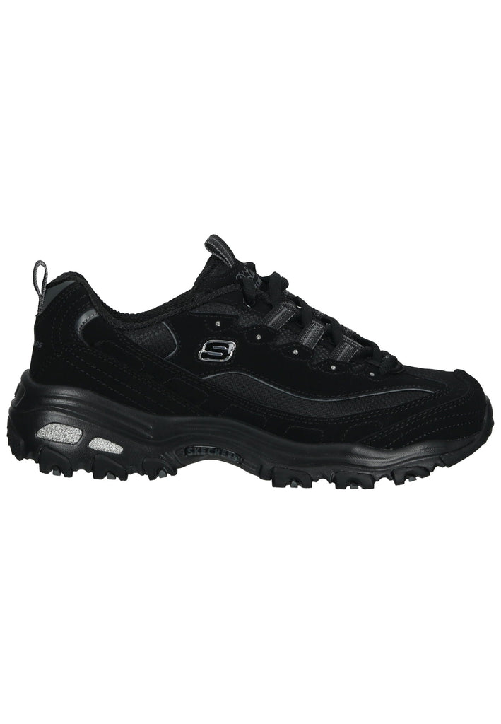 Skechers Halbschuhe Leder Schwarz