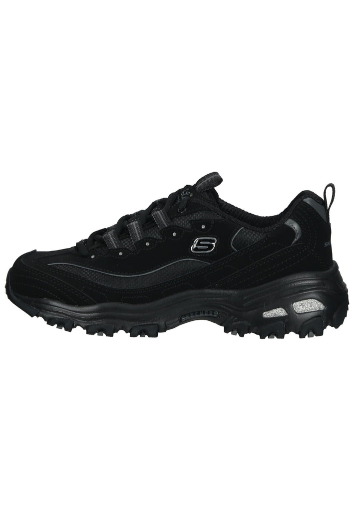 Skechers Halbschuhe Leder Schwarz