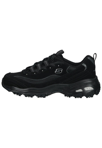 Skechers Halbschuhe Leder Schwarz