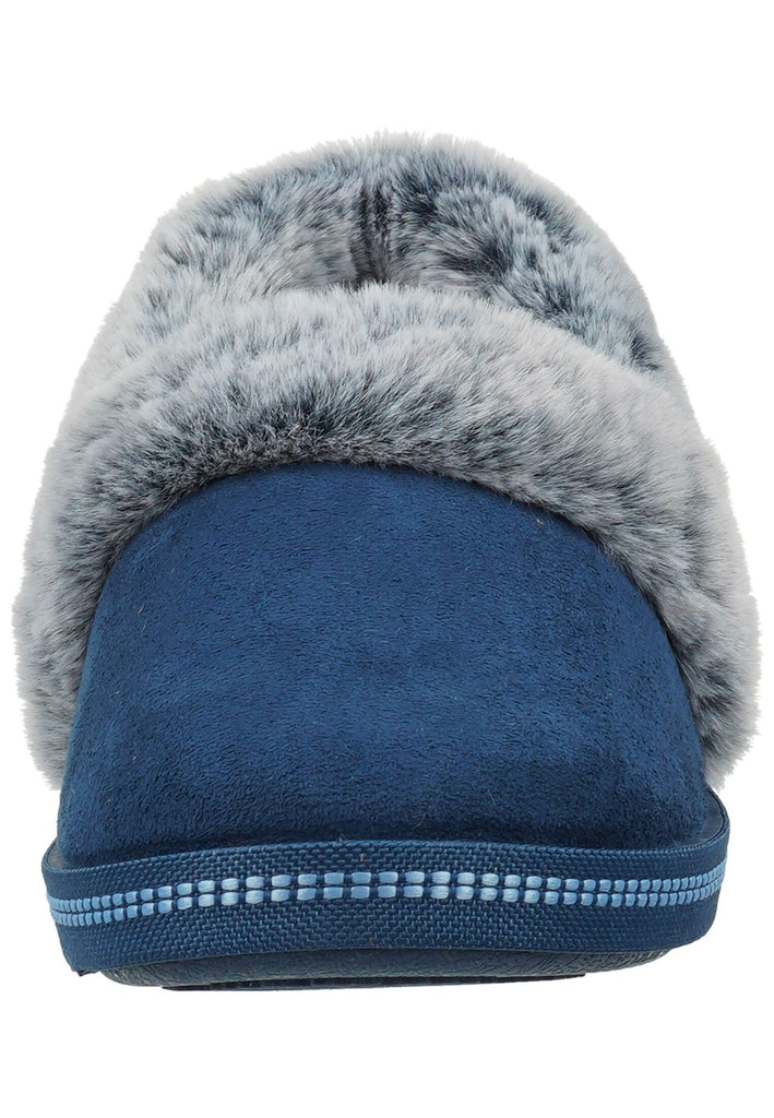 Skechers Hausschuhe Textil Blau Warmfutter
