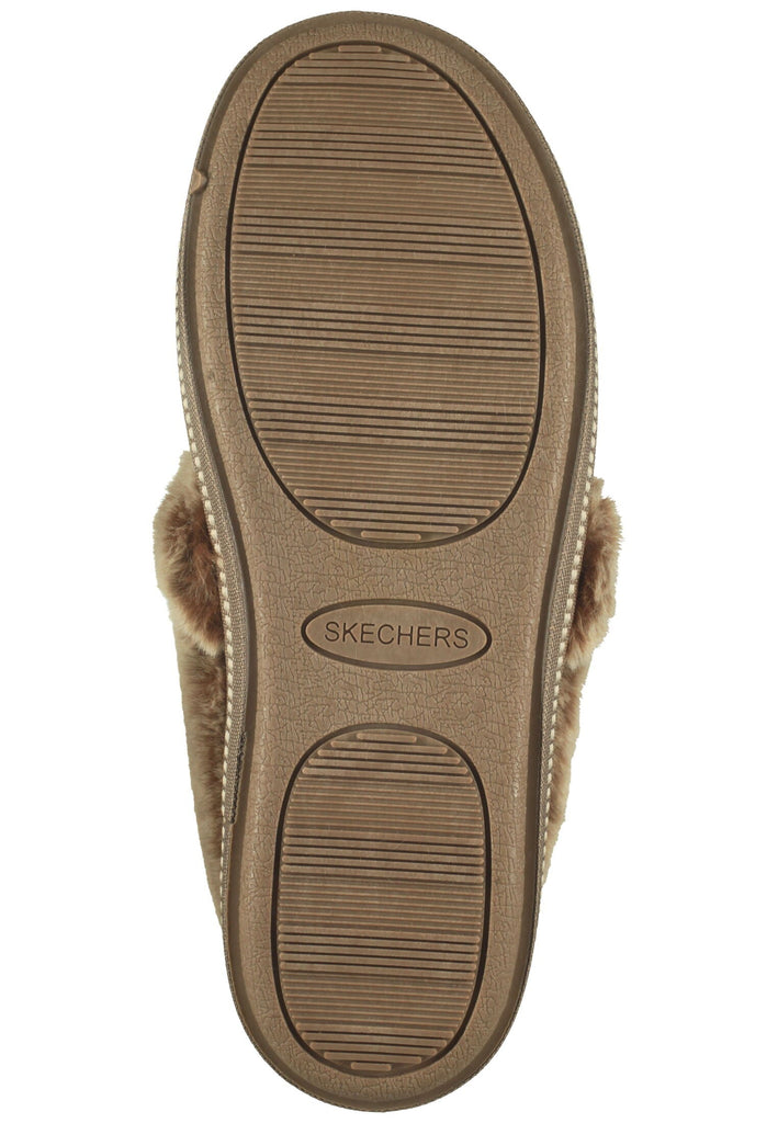 Skechers Hausschuhe Textil Braun Warmfutter