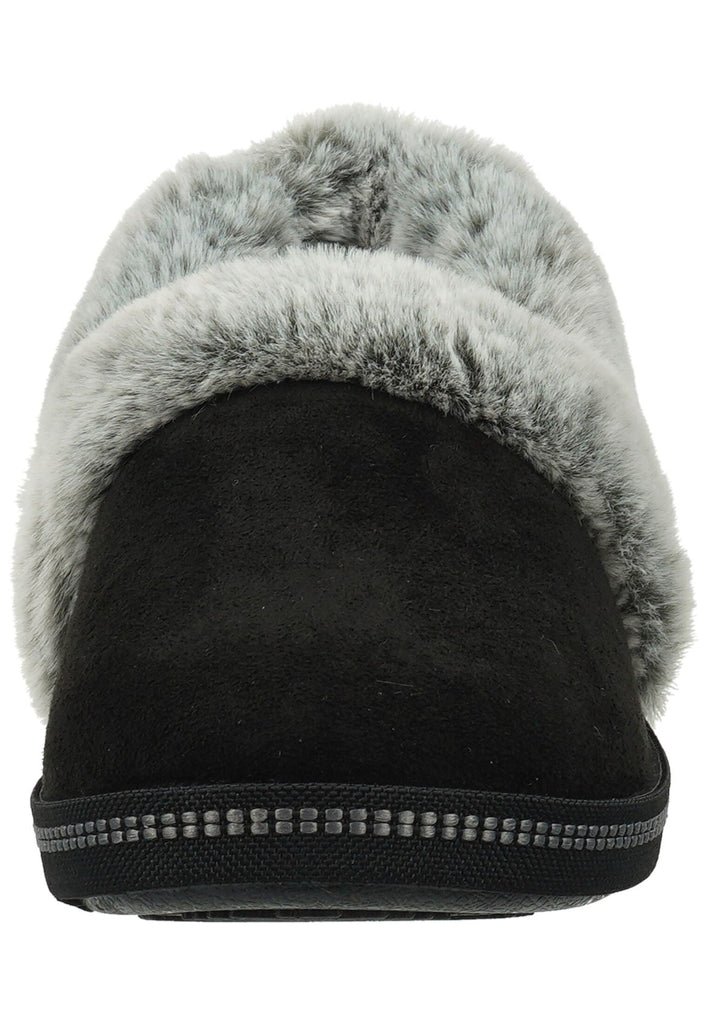 Skechers Hausschuhe Textil Schwarz Warmfutter