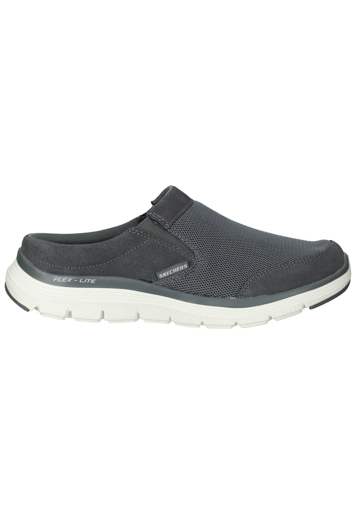 Skechers Pantoletten Leder Grau