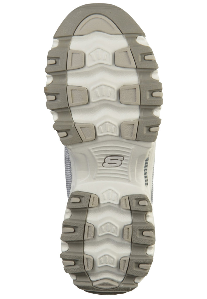 Skechers Pantoletten Mesh Grau/Weiß