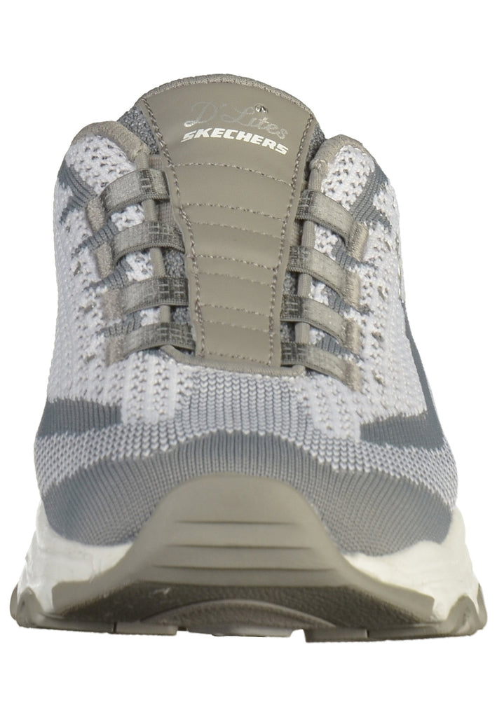 Skechers Pantoletten Mesh Grau/Weiß