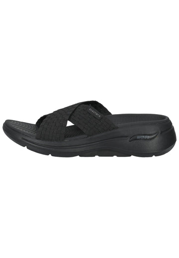 Pantoletten Skechers Pantoletten Textil Schwarz