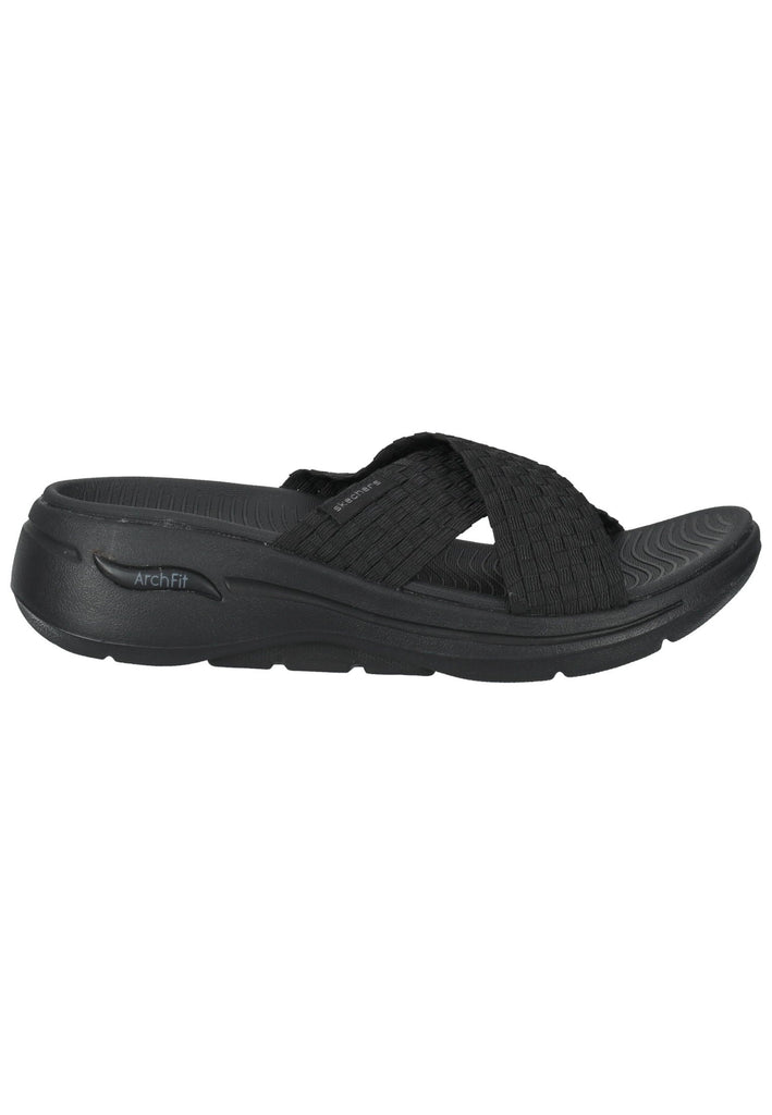 Skechers Pantoletten Textil Schwarz