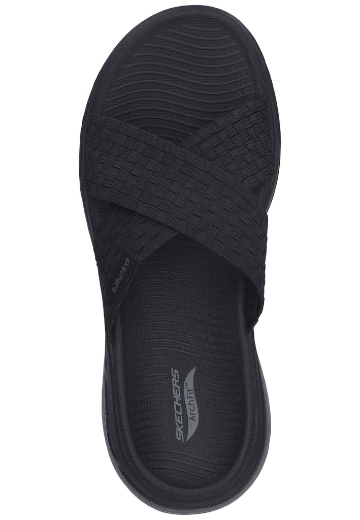 Skechers Pantoletten Textil Schwarz