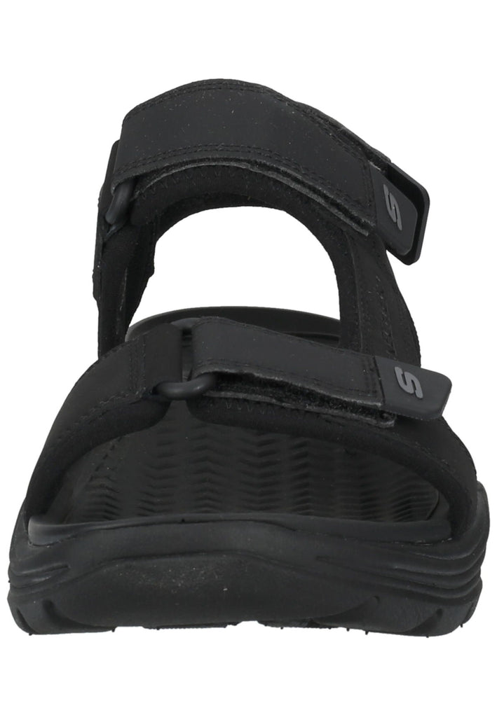 Skechers Sandalen Leder Schwarz