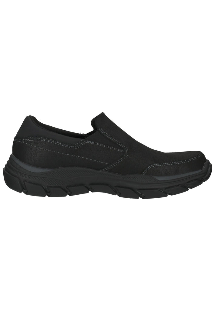 Skechers Slipper Leder Schwarz