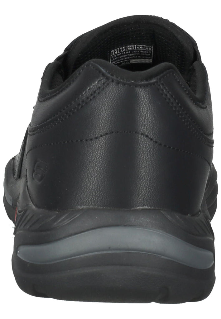 Skechers Slipper Leder Schwarz