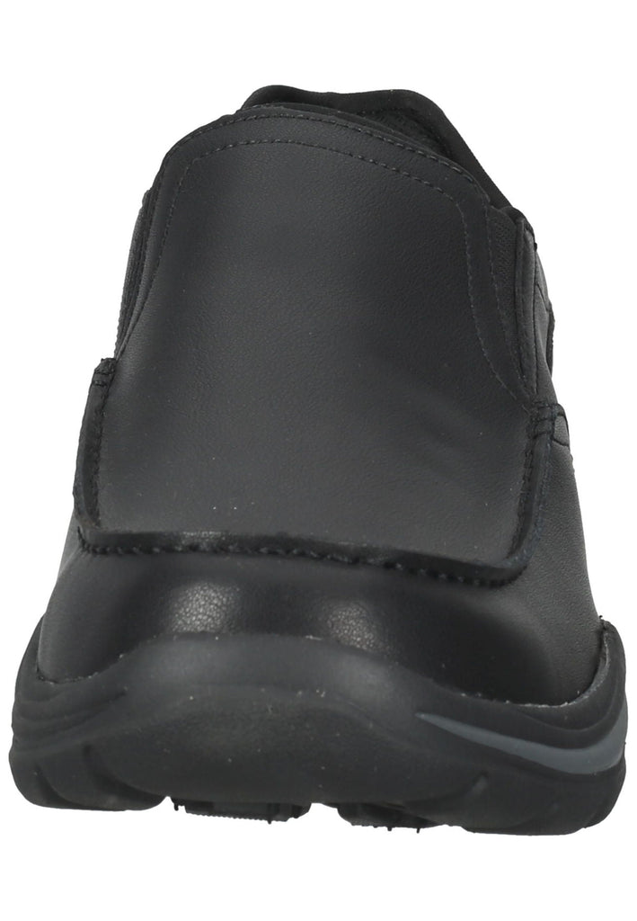 Skechers Slipper Leder Schwarz