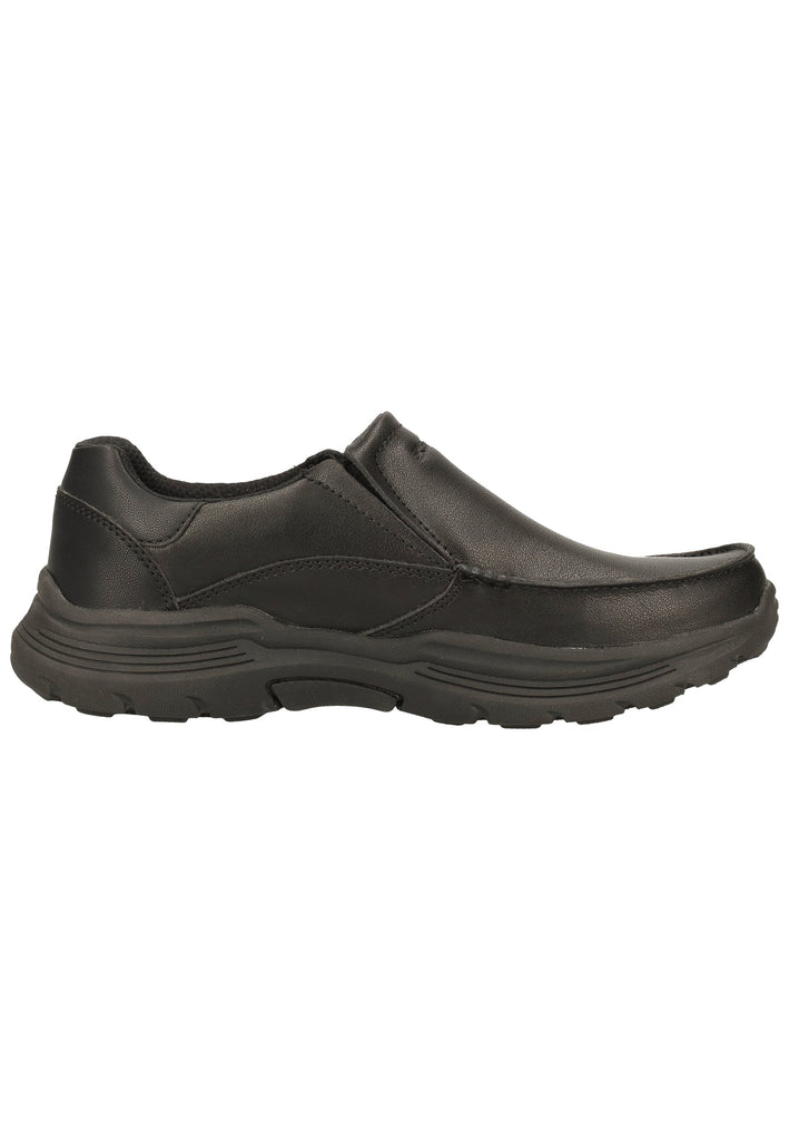 Skechers Slipper Leder Schwarz