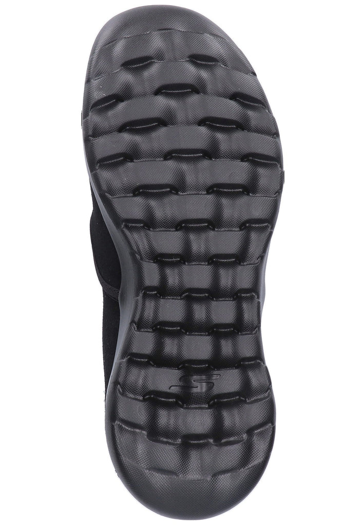 Skechers Slipper Leder Schwarz