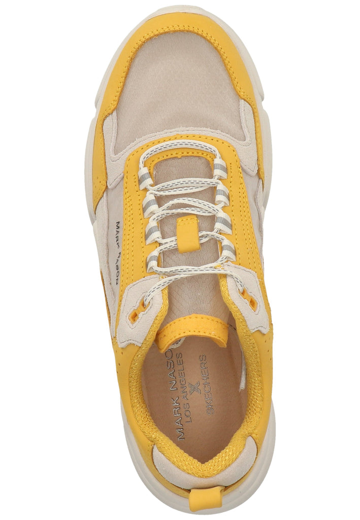 Skechers Sneaker Leder/Mesh Gelb