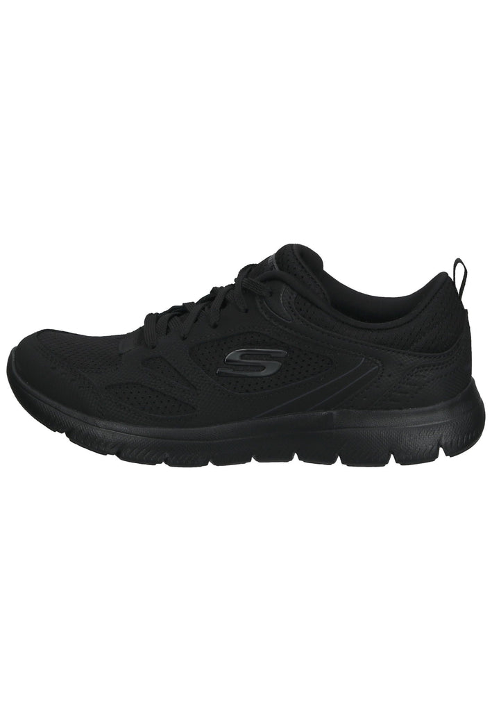 Skechers Sneaker Leder/Mesh Schwarz