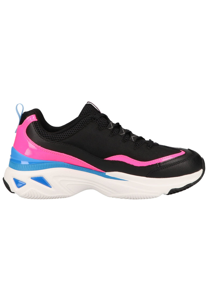 Skechers Sneaker Leder/Mesh Schwarz/Pink