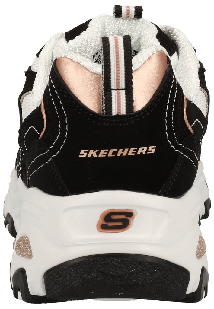 Skechers Sneaker Leder Schwarz