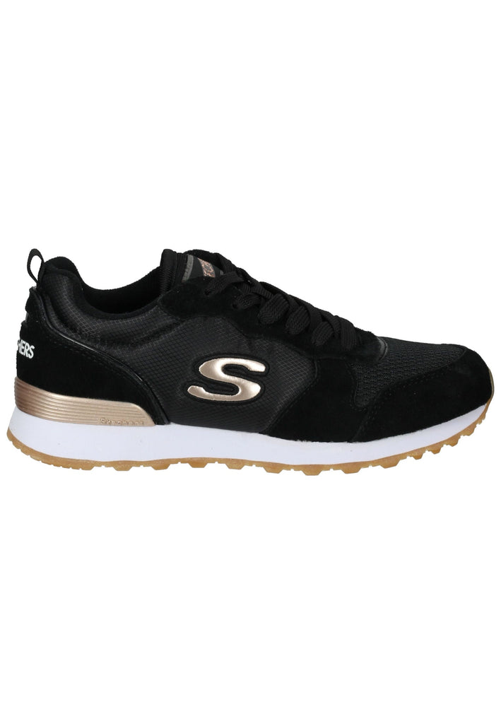 Skechers Sneaker Leder Schwarz/Gold