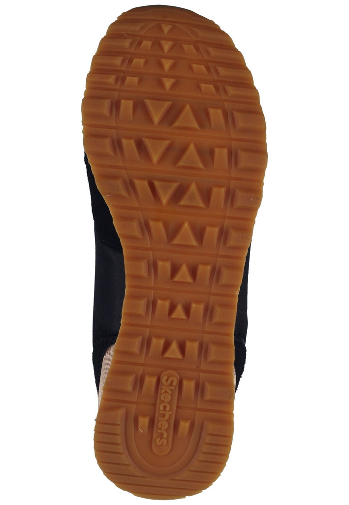 Skechers Sneaker Leder Schwarz/Gold