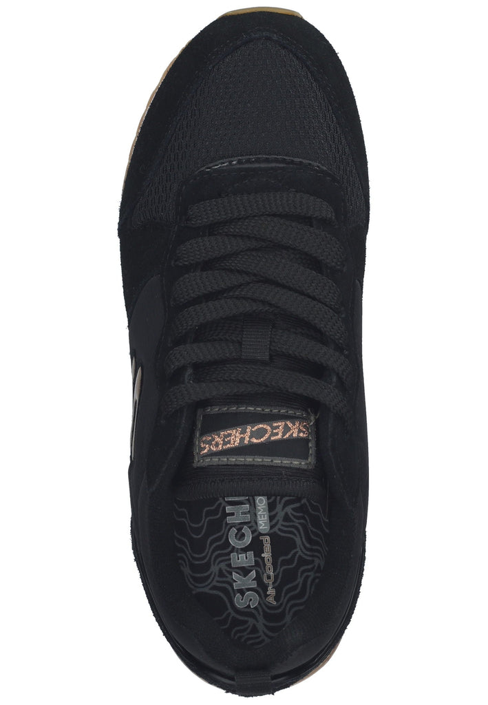 Skechers Sneaker Leder Schwarz/Gold