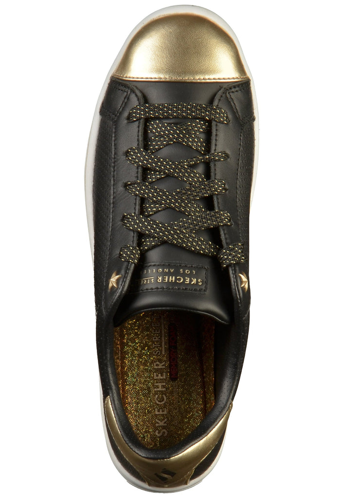 Skechers Sneaker Leder Schwarz/Gold