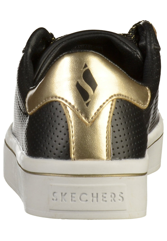 Skechers Sneaker Leder Schwarz/Gold