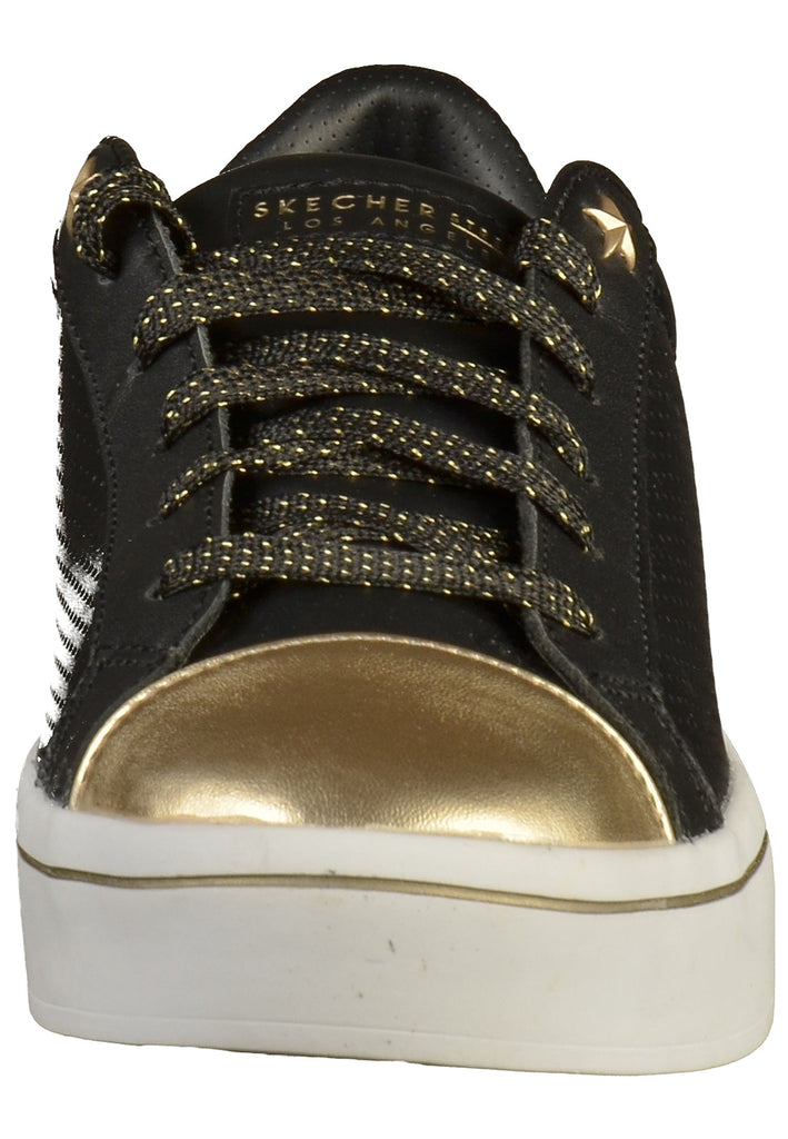 Skechers Sneaker Leder Schwarz/Gold