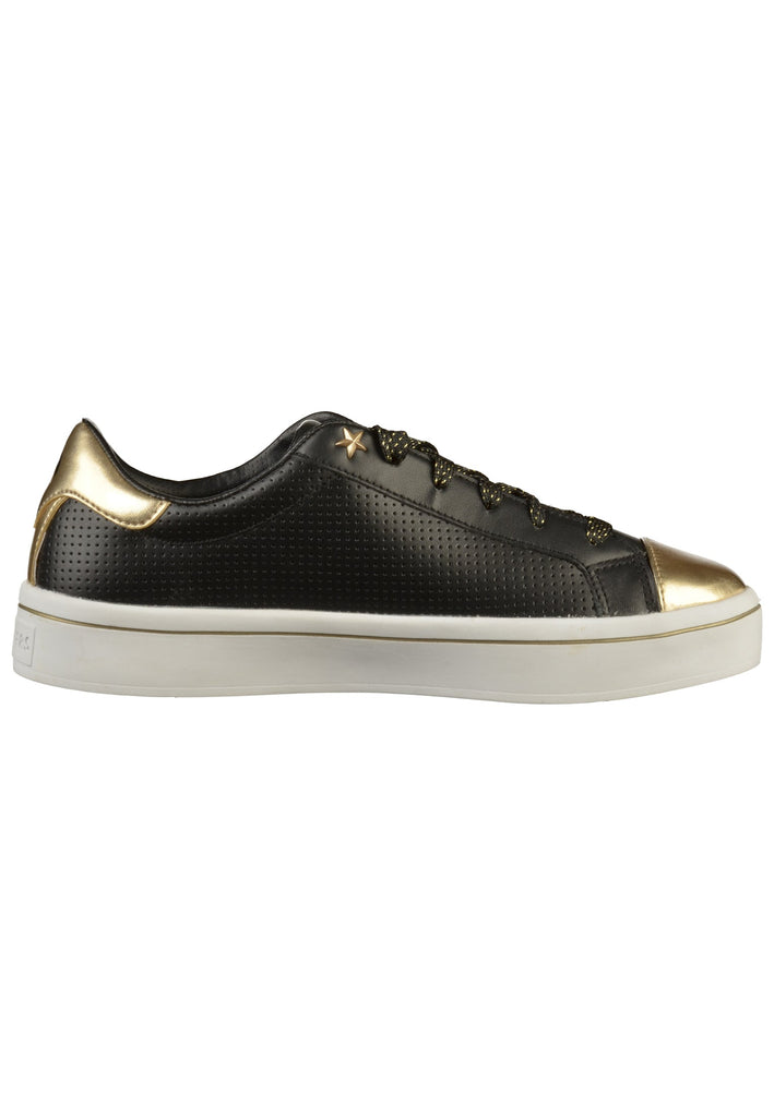 Skechers Sneaker Leder Schwarz/Gold