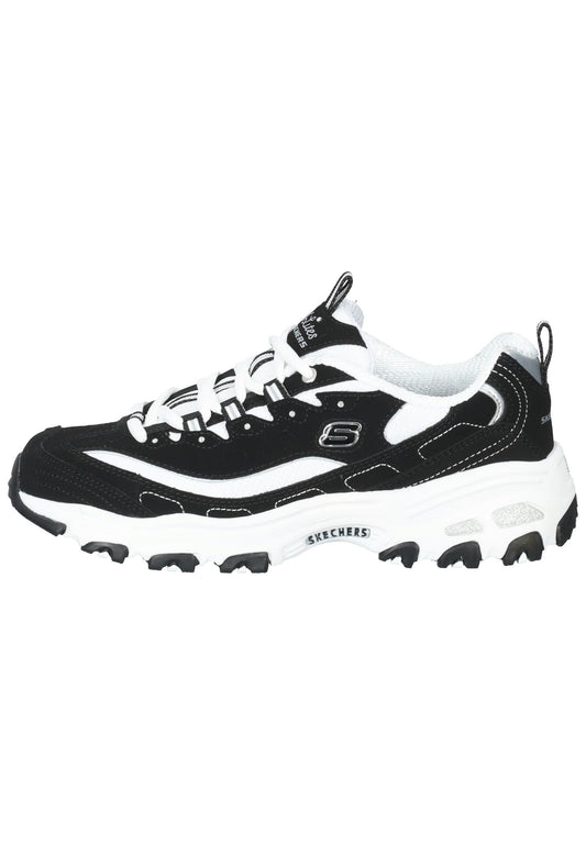 Skechers Sneaker Leder Schwarz/Weiß