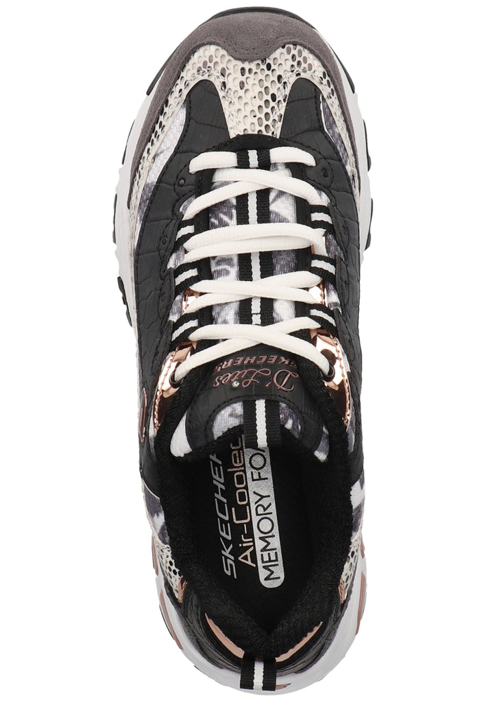 Skechers Sneaker Leder/Synthetik Schwarz/Weiß