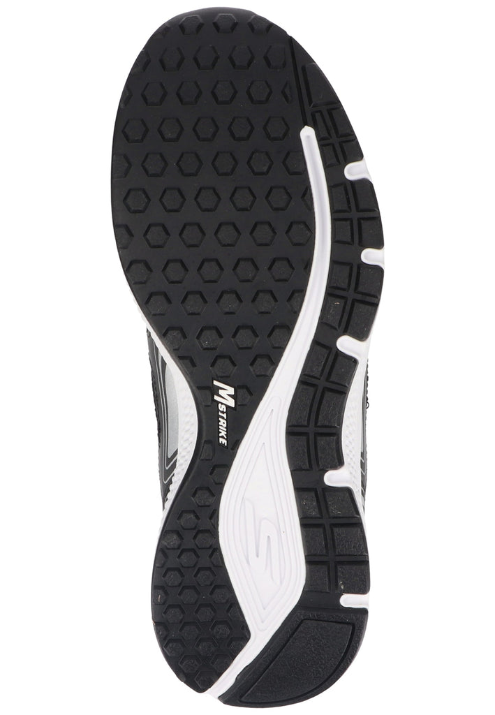 Skechers Sneaker Leder/Textil Schwarz/Silber