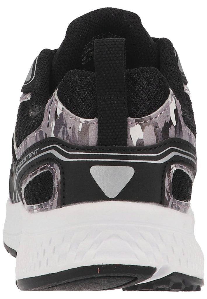 Skechers Sneaker Leder/Textil Schwarz/Silber