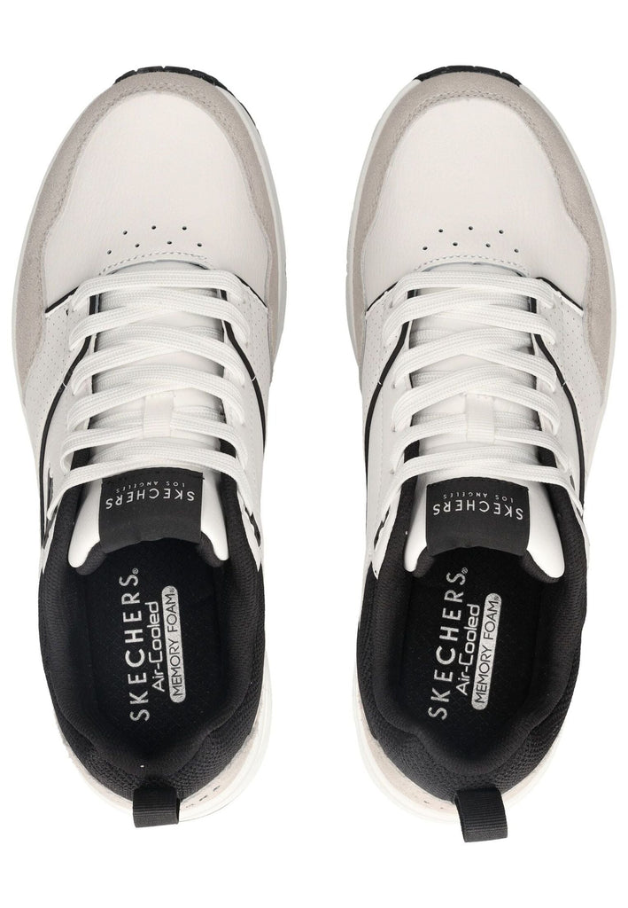 Skechers Sneaker Leder Weiß/Schwarz