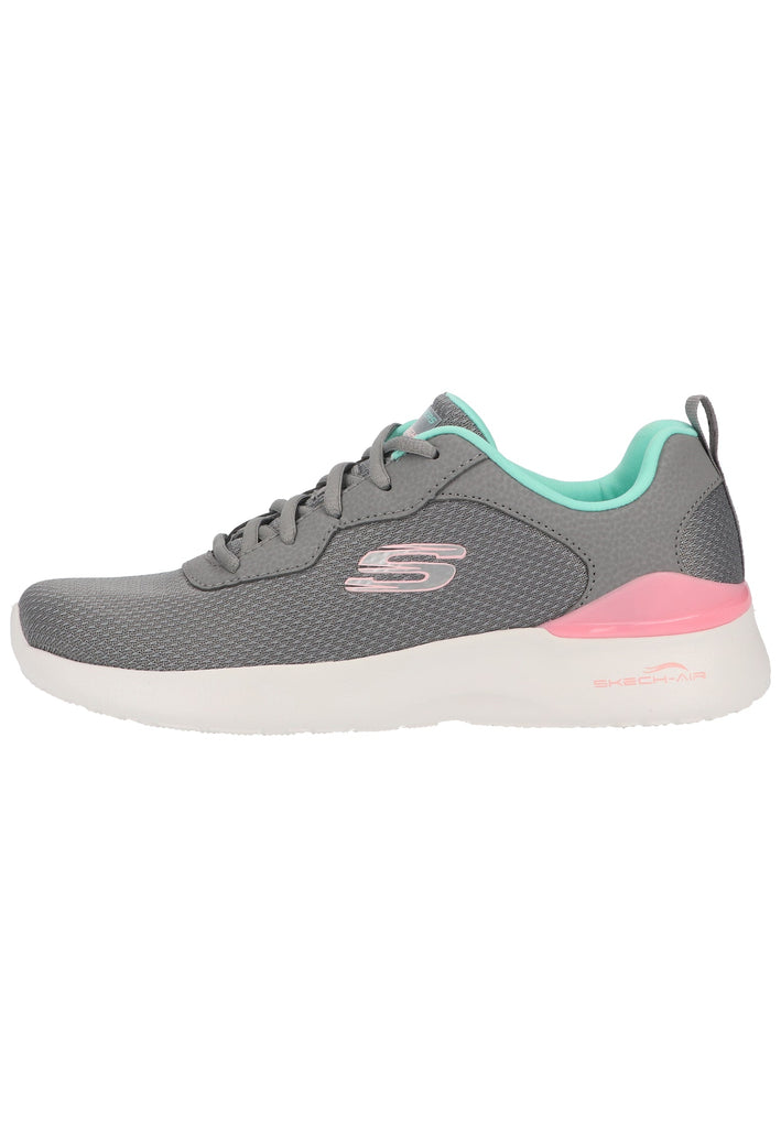 Skechers Sneaker Lederimitat/Mesh Grau/Rosa