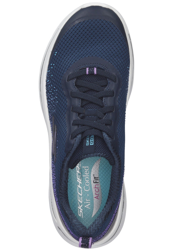 Skechers Sneaker Lederimitat/Mesh Navy/Violett